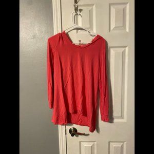 Green Tea Light Long-Sleeve Hoodie Size Medium